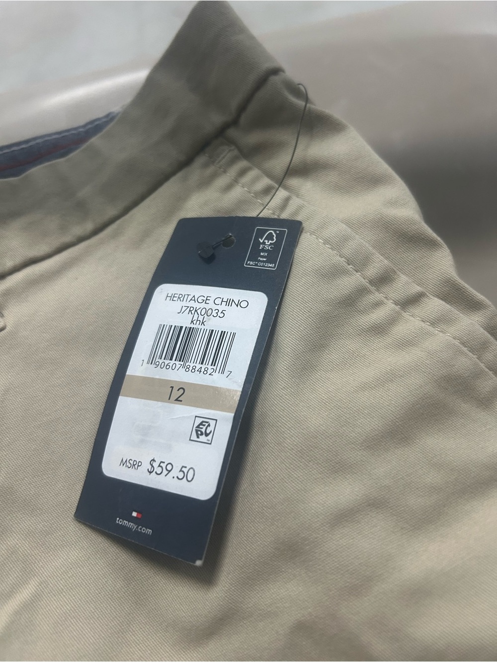 Tommy Hilfiger Boys  Khaki Chino slacks